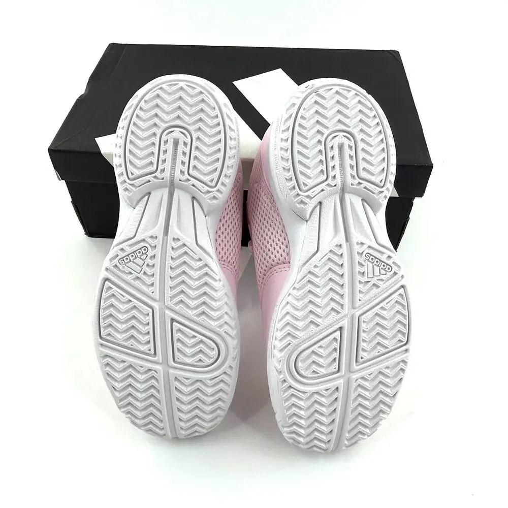 Adidas Courtflash Tennis Shoes Unisex Kids Distilled Pink Cloud White   Size 13K
